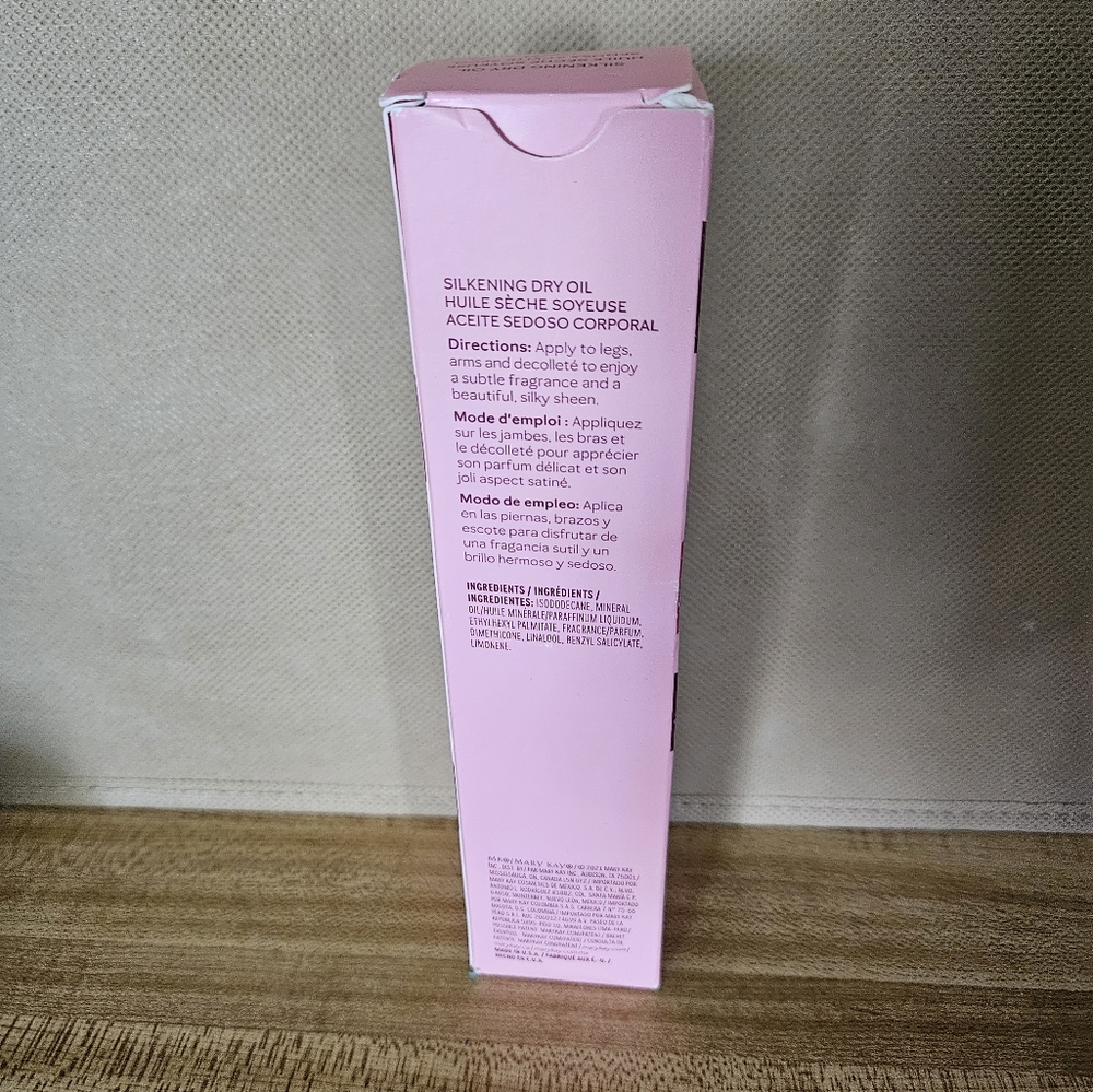 NIB 2 Mary Kay Silkening Dry Oil Mist Peaceful Garden full size - Picture 3 of 4